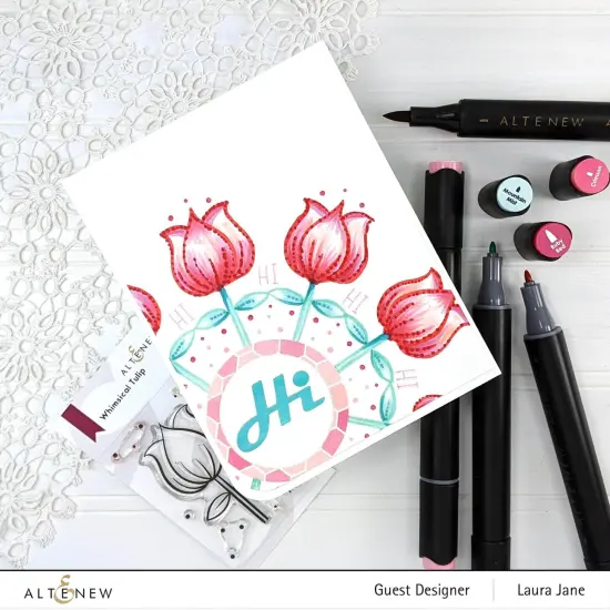 Whimsical Tulip Stamp Set {5}
