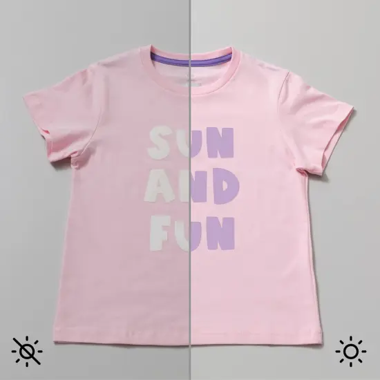 UV-Activated, Color-Changing Iron-On White - Violet {5}