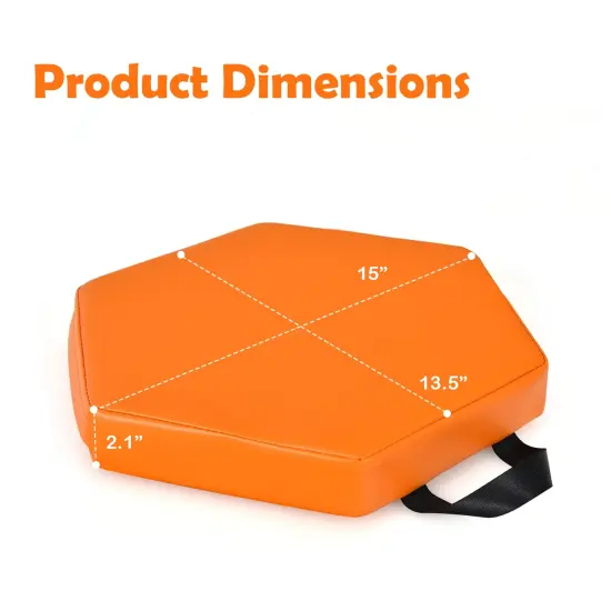 6-Piece Kids Floor Cushions with Handles for Classroom Seating and Playtime Multicolor {5}