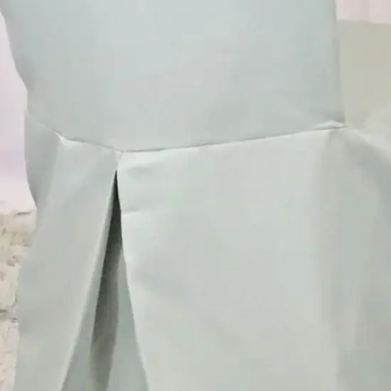 Silver Polyester Chair Cover Elegant Banquet Event Seating {4}