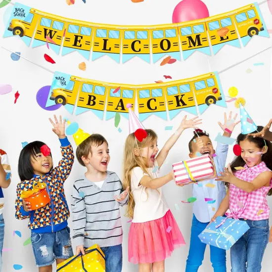 Back to School Banner School Bus {5}