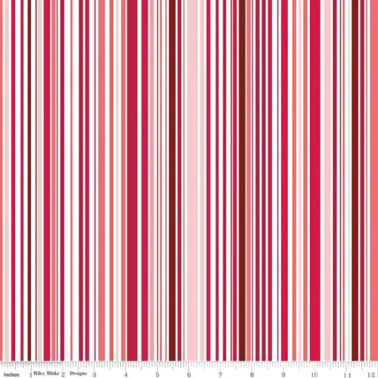 Stripe in Red (c16186-red) | Cloudburst | Jill Finley | Riley Blake {1}