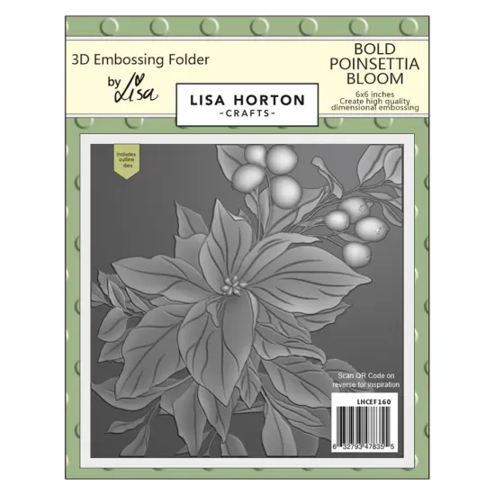 Lisa Horton Crafts Embossing Folder And Die-Bold Poinsettia Bloom {1}