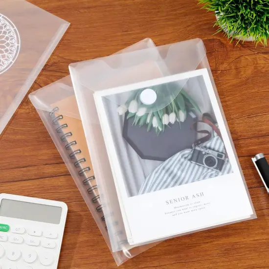 Transparent Plastic Folders - 12 Pack {5}