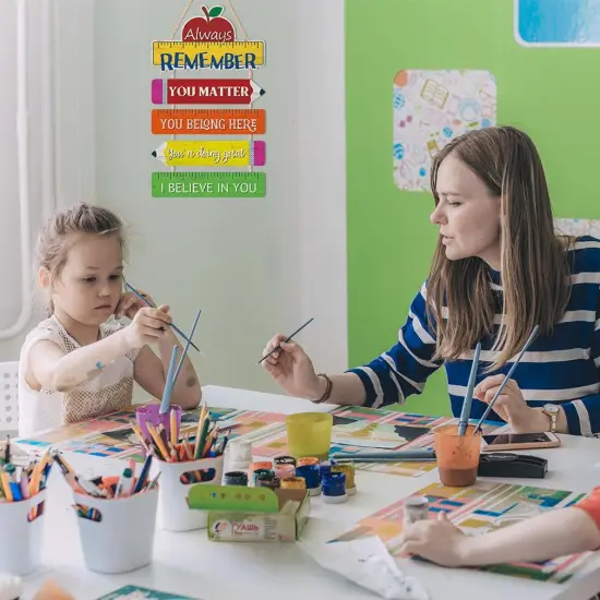 Motivational Classroom Door Sign Decor {2}