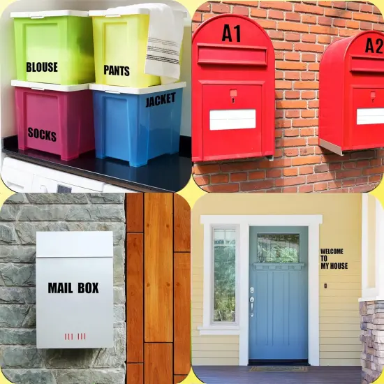 470 Pcs 10 Sheets Letter Stickers {4}