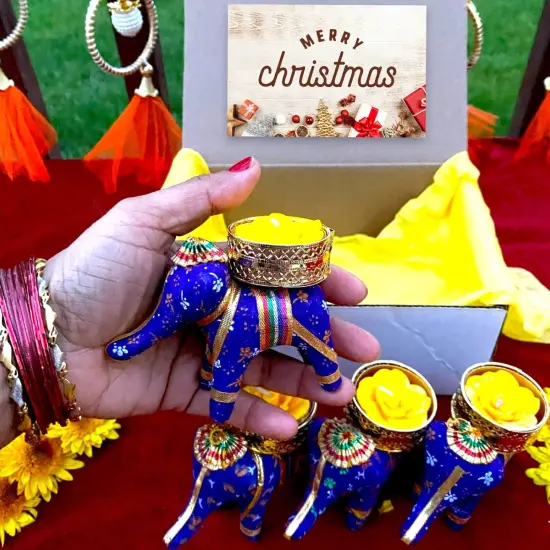 Happy Holiday Gift, Elephant Candle Holders, Christmas Gift Set, Dad Christmas Gift, Christmas Gift Women, Christmas Gift Tags, Christmas Gift Set, Christmas Gift Men Yellow {5}