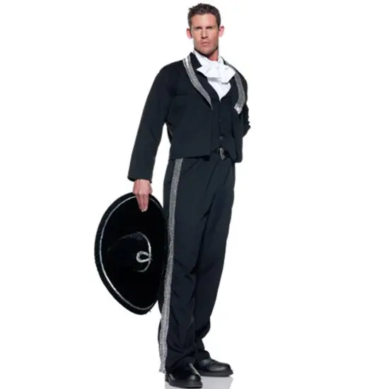 Mexican Mariachi Man Adult Costume & Hat Set {1}