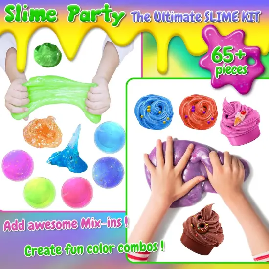 34 Cup DIY Butter & Crystal Slime Making Kit {3}