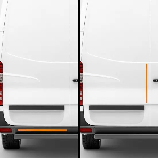 Reflective Tape - Neon Orange Outdoor Reflector Safety Roll for Trailers, Warning, Signs, Stairs, Bikes, 2 In x 30 ft (10yrds) {4}