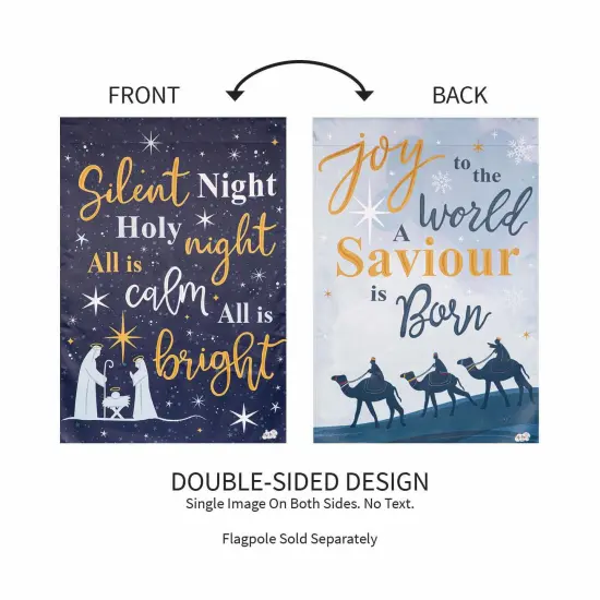 Joy to the World Christmas Garden Flag 2 Sided {4}
