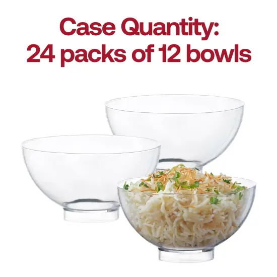 Clear Round Disposable Plastic Mini Bowls - 2.65 oz. (288 Bowls) {5}