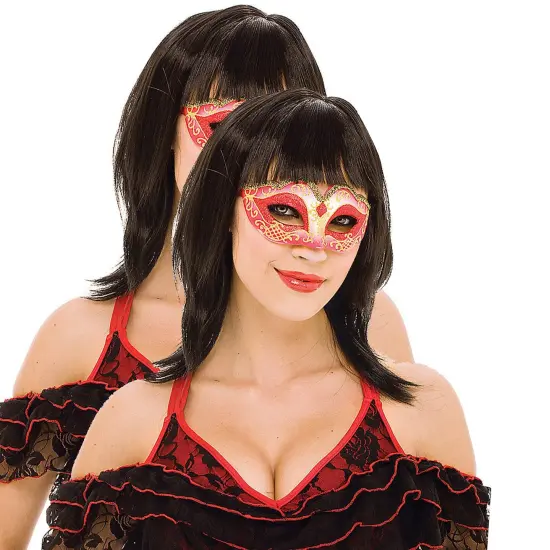 Red Masquerade Mask {2}