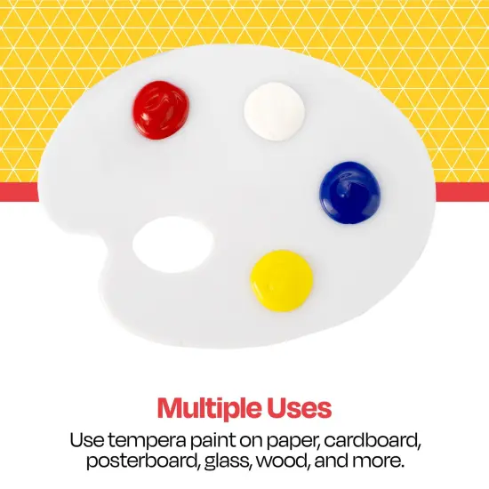 School Smart Washable Tempera Paints, 1 Gallon Bottles, Assorted Colors, Set of 4 {5}