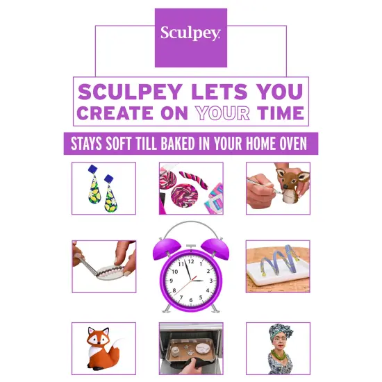 Super Sculpey: Ultralight White - 8oz Pack - Lightweight Polymer Oven Bake Clay, Non-Toxic, Advanced Techniques, Sculpting & Modeling, Craft Supplies {5}
