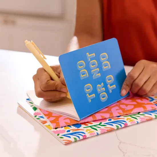 To Do Or Not To Do Stitched Notebook Set, Softcover Journal, Class Notebooks {2}