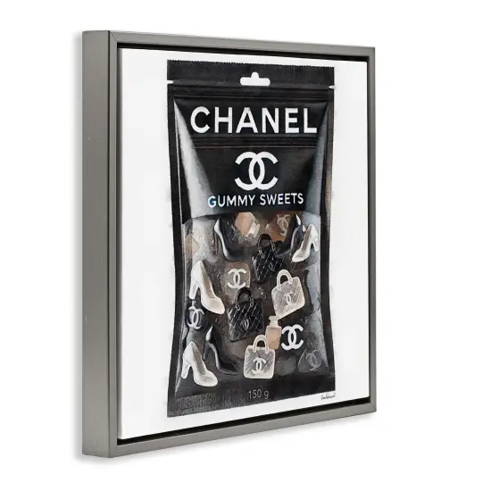 Stupell Industries Chic Fashion Candy Floater Framed Canvas Wall Art Design by Amanda Greenwood {3}