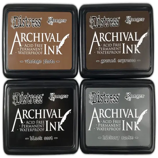 Tim Holtz Distress Archival Ink Pad Stack-Basics {3}