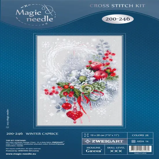 Winter Caprice 200-246 Counted Cross-Stitch Kit {3}