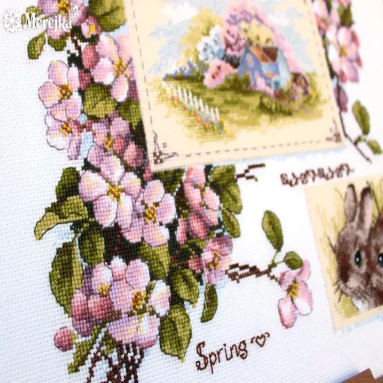 Spring Sampler K-120 Counted Cross-Stitch Kit {3}