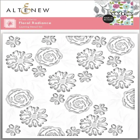Floral Radiance Layering Stencil Set (4 in 1) {1}