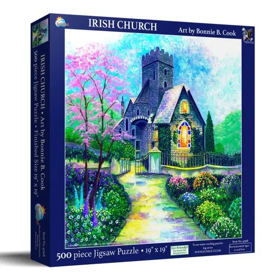 Sunsout Irish Church 500 pc Jigsaw Puzzle 47918 {3}