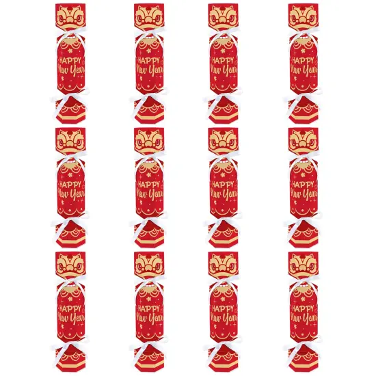 Big Dot of Happiness Lunar New Year - No Snap Party Table Favors - DIY Cracker Boxes - Set of 12 {6}