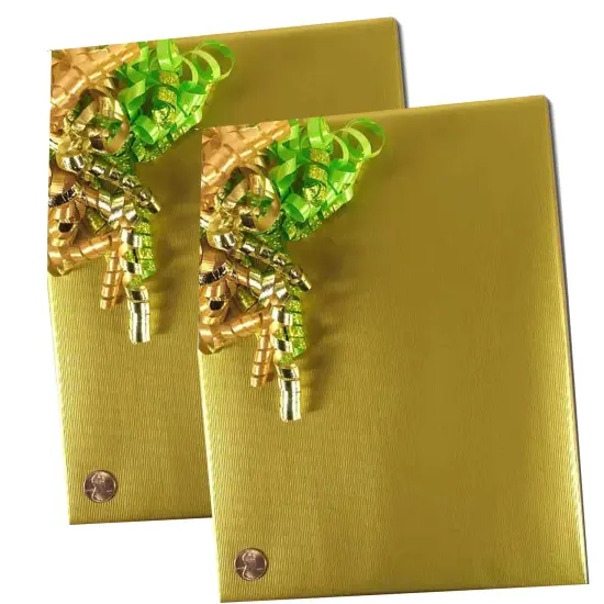 Vintage Gold Embossed Metallic Wrapping Paper 30" x 417" Roll {4}