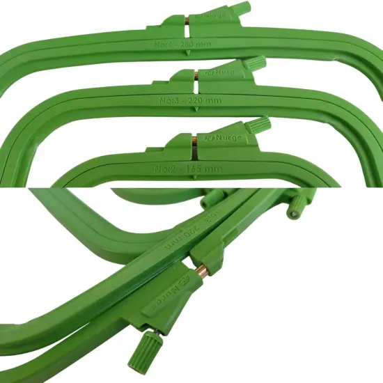 Plastic Square Hoop Nurge 170-14 Green {3}