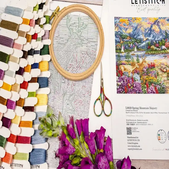 Spring Mountain Majesty L9939 Counted Cross Stitch Kit {2}