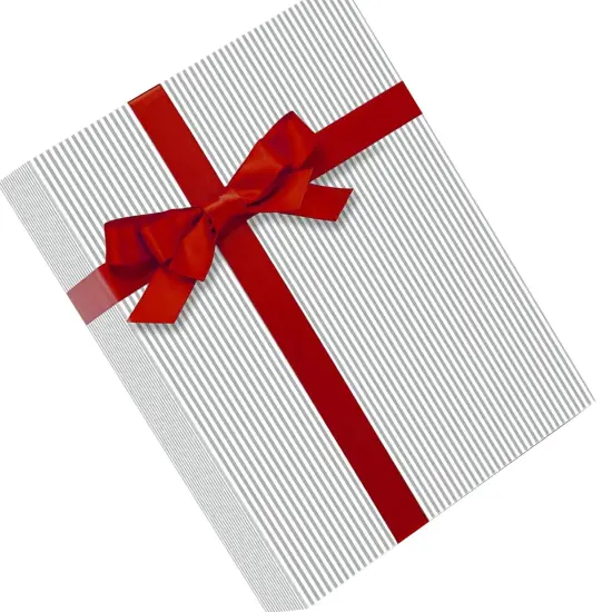 Durable Striped Gift Wrap 24'' x 417' 60 lbs {3}