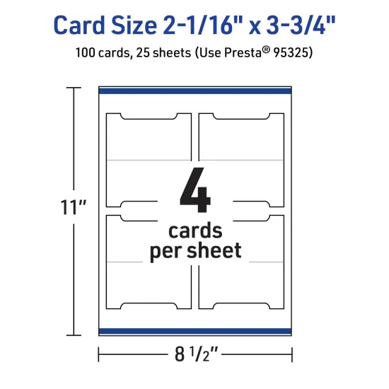 Avery Glossy White Tent Cards, 2-1/16" x 3-3/4" Arched {5}
