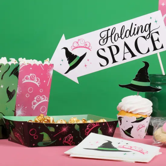 Big Dot of Happiness Witch Party Paper Food Trays, Disposable Food Boats Double-Sided Meal Holders for Nachos, Hot Dogs, French Fries - 12 Ct {7}