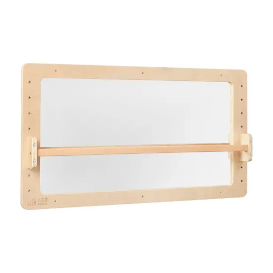 Wall-Mounted Coordination Mirror, Balance Mirror Natural {1}