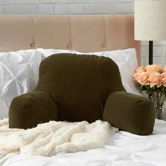 Omaha Corduroy Bed Rest Pillow Sage {3}