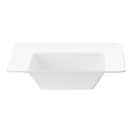 White Square Plastic Dessert Bowls - 5 oz. (120 Bowls) {1}