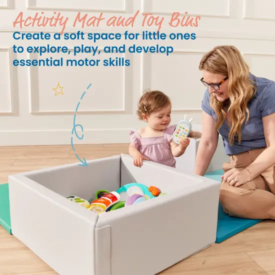 Play Patch Activity Mat and Toy Bins, Beginner Playset, 6-Piece Contemporary {3}