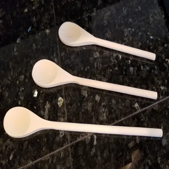 Handy Housewares 3 piece Long Handle Wooden Mixing Spoon Set - 10", 12" and 14" Long {4}