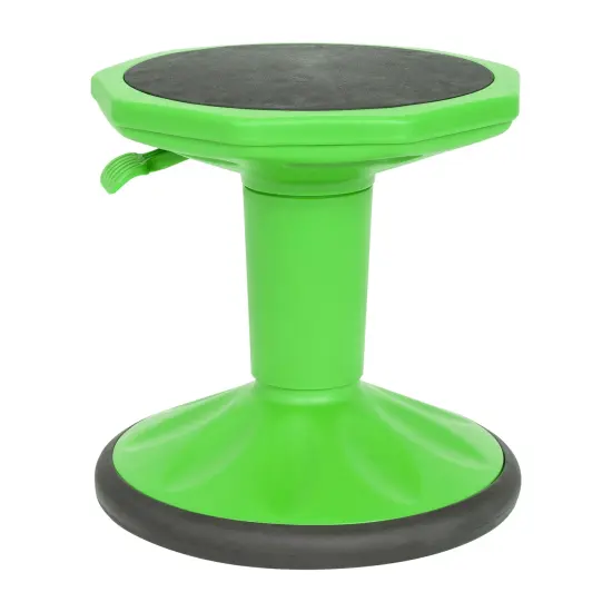 Emma and Oliver Saylor Height Adjustable Active Motion Stool for Kids with Weighted Rubber Non-Slip Bottom Blue {8}