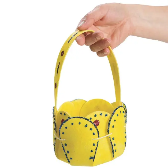 Color-Me&trade; Felt Petal Basket (Pack of 12) {4}