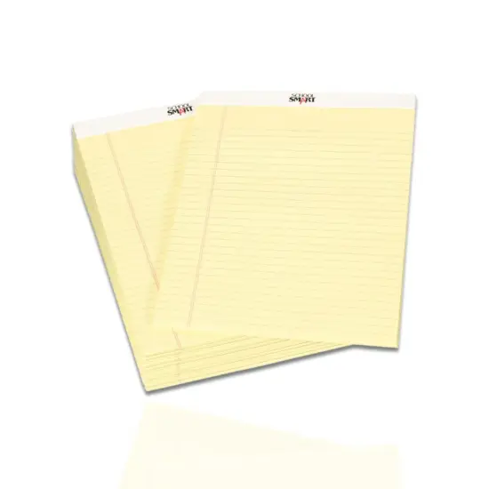 School Smart Legal Pads, 8-1/2 x 14 Inches, 50 Sheets Each, Canary, Pack of 12 {6}