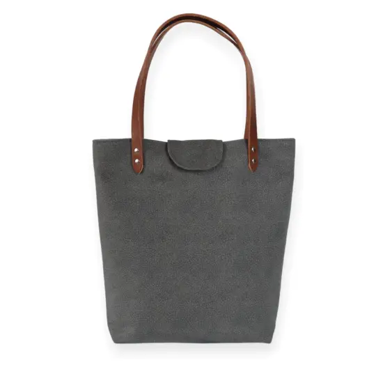 Crosscut Sewing Co.&reg; Lincoln Tote Sewing Kit - Beginner Sewing Project Kit Waved gray {3}