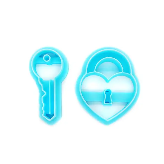 Heart Lock and Key Clay Cutter Set, Valentine's Day Crafts, Adorabilities {3}
