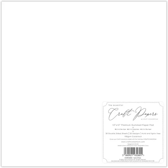 Craft Consortium Double-Sided Paper Pad 12"X12" 30/Pkg-Test Of Time {3}