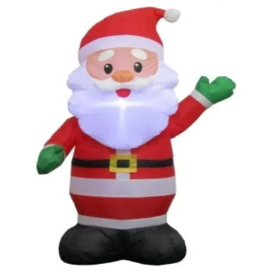2.5FT Christmas Inflatables Outdoor Santa Claus with Built-in LED Light {1}