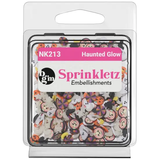 Buttons Galore Sprinkletz Embellishments 12g-Haunted Glow {1}