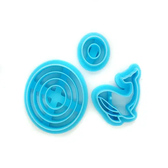 Whale with Sun & Sunset Clay Cutters, 3 pcs, Adorabilities {3}