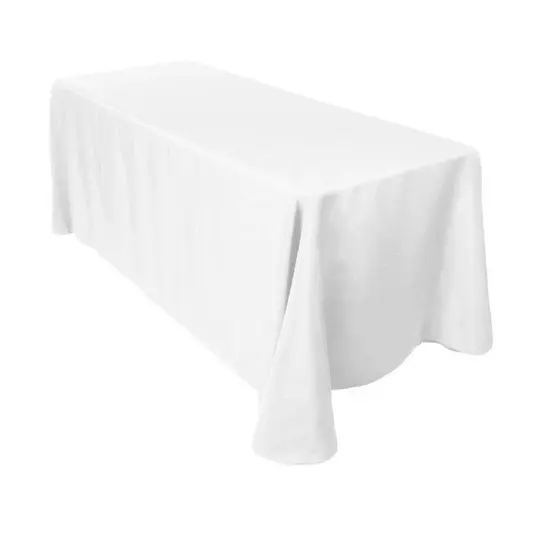 90" x 156" Polyester 8ft Tablecloth {5}