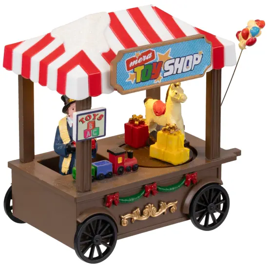 Northlight LED Lighted and Animated Toy Shop Christmas Village Piece - 5" Multi {5}