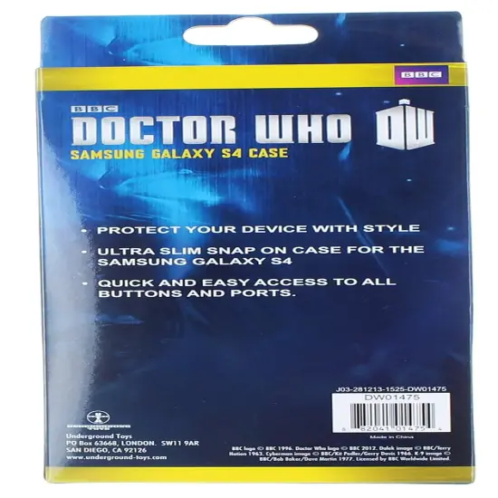 Doctor Who Samsung Galaxy S4 Hard Snap Case I Am TARDIS {3}